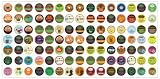 Crazy Cups Keurig K-Cups Coffee and Tea Sampler Pack, 105-Count