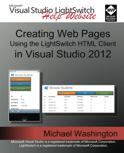 Creating Web Pages Using the LightSwitch HTML Client