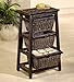 Hillsdale Furniture - Black Triangle Wood W/wicker 3-basket Stand - 50341 -