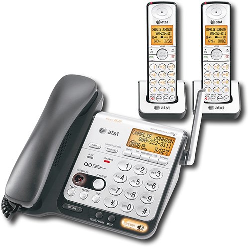 Click here for AT&T Corded Phone with DECT 60 Cordless Handsets a... prices