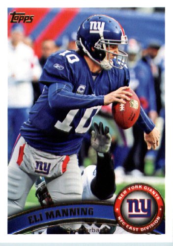 2011 Topps Football Card # 20 Eli Manning - New York Giants - NFL Trading Card in a Protective Case!