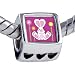 Cartoon Theme Photo Heart European Charm Bead title=
