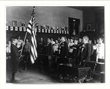 Historic Print (L): [Pledge of allegiance to the flag, 8th Division]