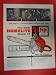 Homelite model 17 chain saw. 50's Print Ad (man/cutting trees) Orinigal Vintage Post Magazine Art.