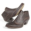 SUN & SHADOW Damen Ankle Pumps, Westernlook, dunkelbraun