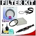 B+W Digital 62mm UV Haze Glass Lens Filter + Accessory Kit for Canon, Nikon, Sony, Olympus & Pentax Lenses