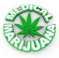 Medical Marijuana - Words and Leaf Icon - Peel and Stick Wall Decal by Wallmonkeys