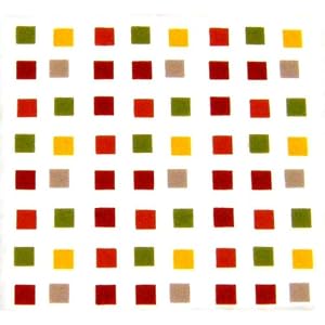 Chocolate Transfer Sheet: Carres (Multi-Colored Squares). 15 sheets per pack. Sheet Size...