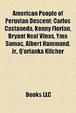 American People of Peruvian Descent: Carlos Castaneda, Kenny Florian, Bryant Neal Vinas, Yma Sumac, Albert Hammond, JR., Q'Orianka Kilcher