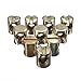TOOGOO(R) 10pcs M6 Barrel Bolts Cross Dowel Slotted Furniture Nut for Beds Crib Chairs