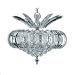 Kitchen & Housewares : Sigma 5 Light Acrylic Prisms Chrome Framed Pendant 5X60 Watt Lamps