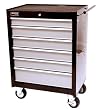 HOMAK BG04027603 27-Inch SE Series 6-Drawer Rolling Cabinet - Black/Gray