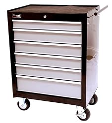 HOMAKBG0402760327-InchSESeries6-DrawerRollingCabinet-Black/Gray