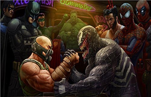 Desgin Studio20 Bane-vs-Venom Arm Wrestling Art Print A3 HD Poster Art PNCA22018