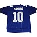 New York Giants 2007 Team Signed Blue Eli Manning Jersey