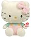 Ty Pluffies Hello Kitty - Pink Overalls With Mint Shirt