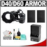 MADE Rubberized Camera Armor Case (Black) for Nikon D40, D40x & D60 Digital ....