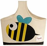 3 Sprouts Storage Caddy, Bee, Black/Yellow