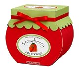 Too Good Gourmet Strawberry Jam Jar Cookies, 8-Ounce Red Boxes (Pack of 4)