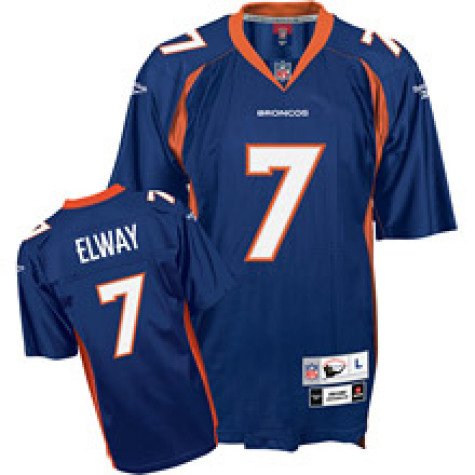 Men`s Denver Broncos #7 John Elway Team Retired Premier Jersey