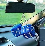 Produkt-Bild: Pl&uuml;schw&uuml;rfel blau, Fuzzy Dice, Rockabilly, Old School, Pl&uuml;sch W&uuml;rfel BLAU, M-01055
