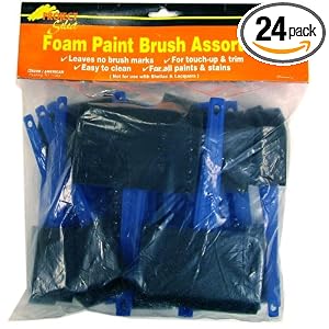 Linzer A-8524 Foam Brushes, 24-Pack by Linzer