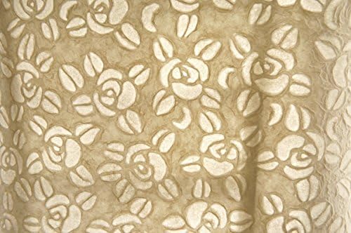 Exotic Elegance 2 Sheet Gift Wrap White Embossed Rose and Transparent Mulberry Paper.