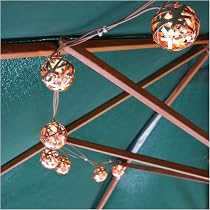 FL-1484 | COMMERCIAL QUALITY 1.8M COPPER BALL GARDEN LIGHT SET | CONNECT UPTO 10 SETS | IDEAL GARDEN DECORATION ALL YEAR ROUND