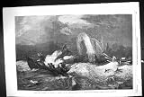 1868 頭の南太平洋の捕鯨探求のボートのクジラの Dudley のギャラリーの印刷物 捕鯨