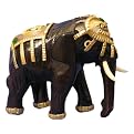 Carved Mango Wood Elephant Statue