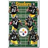 Pittsburgh Steelers Team Field Sports Poster Print - 22x34 Pittsburgh Steelers Team Field Sports Poster Print - 22x34