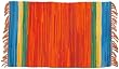 100% Cotton Bright Orange Rag Rug 5 x 7