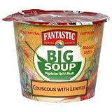 Fantastic Foods Big Soup Vegetarian Quick Meals, Couscous with Lentils, 2.7-Ounce Cups (Pack of 12)