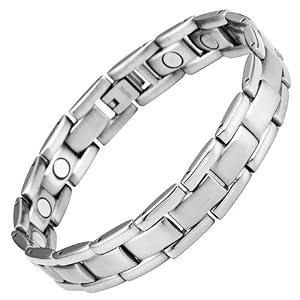 Willis Judd Mens Titanium Magnetic Bracelet Brand New in Velvet Gift Box Ultra Lightweight Titanium Very Stylish with Strong 3000g Magnets + FREE LINK REMOVAL TOOL