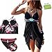 kiwitatá® Womens Halter Neck Bikini Set Push-up Padded Bra Swimsuit Swimwear
