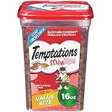 TEMPTATIONS MixUps Treats for Cats BACKYARD COOKOUT Flavor 16 Ounces