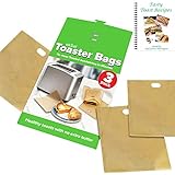 ekSel Non Stick Reusable Toaster Bags, Pack of 3