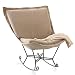 Kitchen & Housewares : Antique Linen Puff Rocking Chair Furniture Rocker