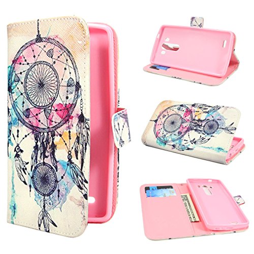 ivencase Dream Catcher Design Wallet PU Leather Stand Flip Case Cover For LG G3 + One 