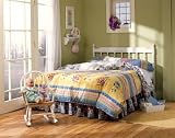 Fashion Bed Group Cameo White Wood Twin-Size Headboard
