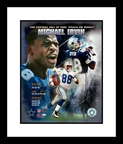 Michael Irvin Framed Dallas Cowboys 8x10 Photo - 2007 Hall of Fame Collage