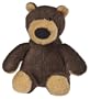 Mary Meyer EarthMates, Fuzz That Wuzz 100% Recycled, Wee Pawzzzz Bear, Chocolate 8"