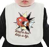 Karp Is Love Karp Is Life ネクタイを有する有機ビブ Medium