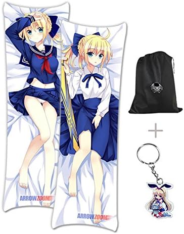 Arrowzoom New Fate Stay Night Saber Life-Sized Hot Japanese Sexy Anime Dakimakura Hugging Pillow Case Cover AZ-55043