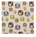 Tiddliwinks Safari Friends Fitted Sheet