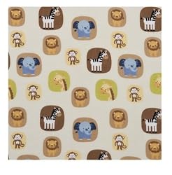 Tiddliwinks Safari Friends Fitted Sheet
