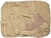 Large Anubis Relief, Stone Finish