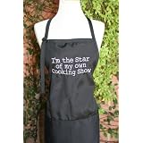 Black Be Nice to Me or I'll Poison Your Food Embroidered Apron