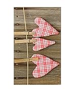 Huella deco Alfombra de Vinilo (Madera/Rosa)