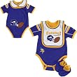 Newborn Minnesota Vikings Bib, Creeper, & Bootie Set